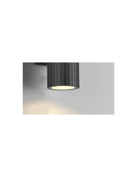 Applique murale extérieure Parana noire IP44 design moderne