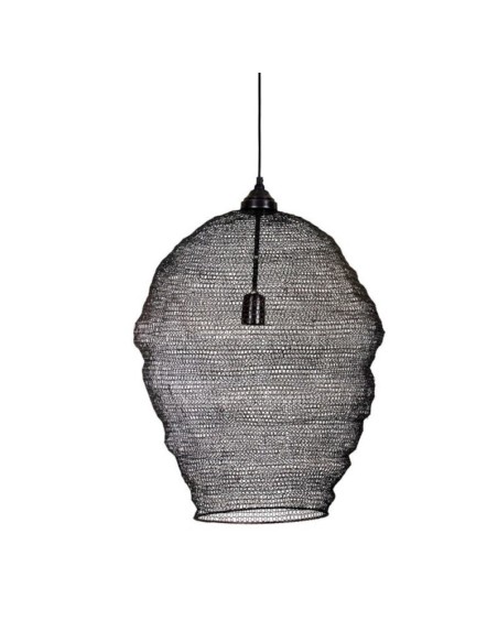 Suspension  intérieure Led métal filet noir Matangi - Sampa Helios Leluminaireled.com