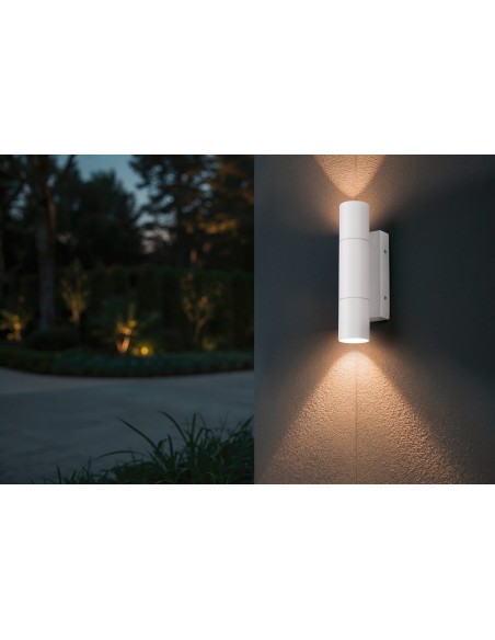 Applique extérieure Yamuna blanc mat 2xGU10 IP65