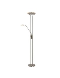 Lampadaire Led dimmable avec liseuse Champion chrome brossé - Lucide Leluminaireled.com