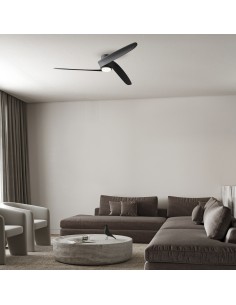 Ventilateur plafond Diam. 122cm 24W 27000/5000K Noir - Mantra - Groenland M 2