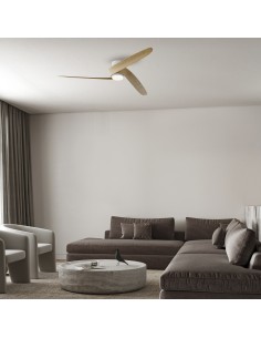 Ventilateur plafond Diam. 122cm 24W 27000/5000K Bois - Mantra - Groenland M 2