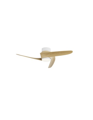 Ventilateur plafond Diam. 79.5cm 24W 27000/5000K Bois - Mantra - Groenland XS