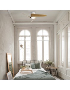 Ventilateur plafond Diam. 79.5cm 24W 27000/5000K Bois - Mantra - Groenland XS 2