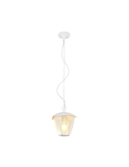 Suspension extérieure Venta blanc mat en fonte d’aluminium