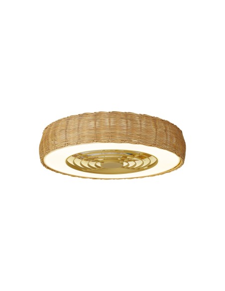 Ventilateur plafond Diam.65 cm 70W 27000/5000K Bois - Mantra - Kilimanjaro