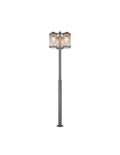 Lampadaire extérieur Sambesi anthracite 3 lanternes E27