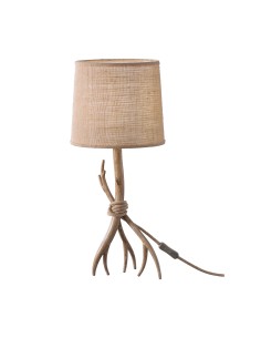Lampe de table 1xE27, max. 40W, Imitation Bois - Mantra - Sabina