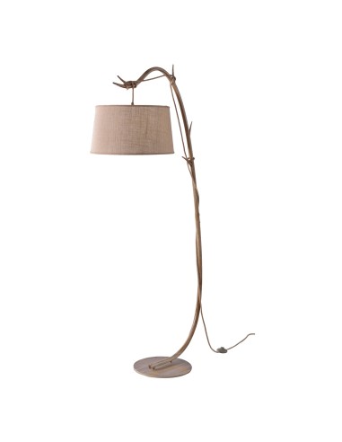 Lampadaire 1xE27, max. 40W, Imitation Bois - Mantra - Sabina