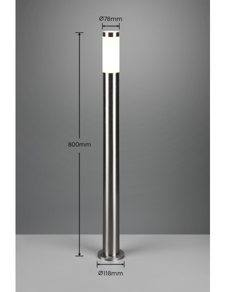 Borne extérieure Trioto IP44 avec culot E27 design moderne