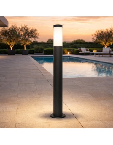 Borne extérieure Trioto noire IP44 avec culot E27