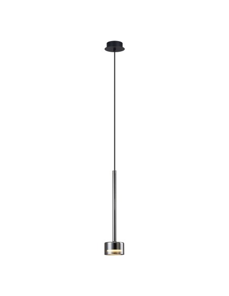 Suspension Diam 9.8 cm 1x GX53, IP20, Verre chromé - Mantra - Tonic