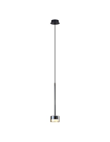 Suspension Diam 9.8 cm 1xGX53, IP20, Verre Bronze/Noir - Mantra - Tonic