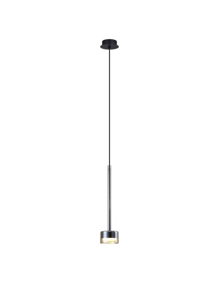 Suspension Diam 9.8 cm 1xGX53, IP20, Verre Bronze/Noir - Mantra - Tonic