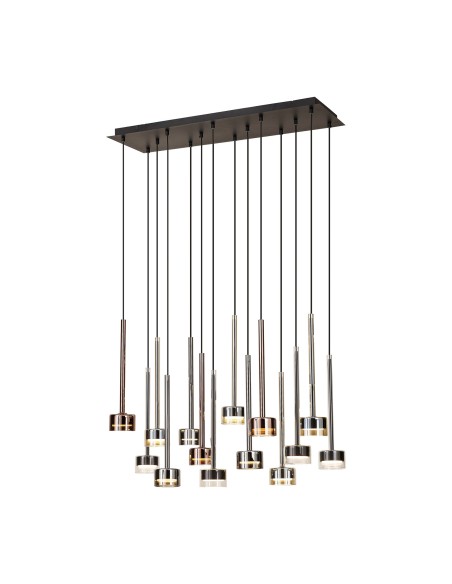 Suspension 14xGX53, 12W, IP20, Verre Multicolore - Mantra - Tonic
