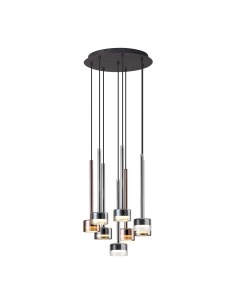 Suspension circulaire 8xGX53, 12W, Verre Multicolore - Mantra - Tonic