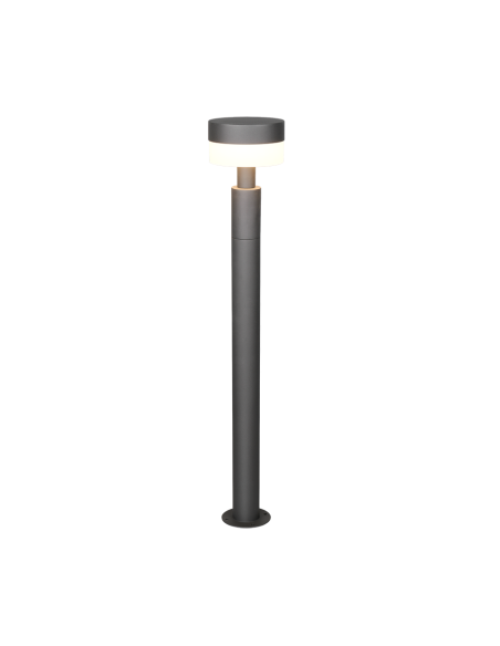Borne lumineuse extérieure Mackenzie LED anthracite 800 lumens