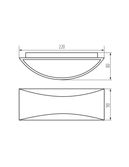 Applique extérieure  étanche bi-directionnelle - Kanlux - Biso Leluminaireled.com