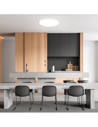 Plafonnier Led intégré 50W 3000K-4000K-5000K IP20 blanc  - Mantra - Turin