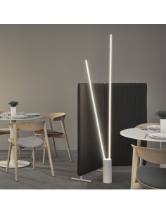 Lampadaire Diam. 11cm, 3000K, 2600LM, 44W  Blanc - Mantra - Vertical 2
