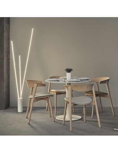 Lampadaire Diam. 11cm, 3000K, 4300LM, 67W Noir - Mantra - Vertical