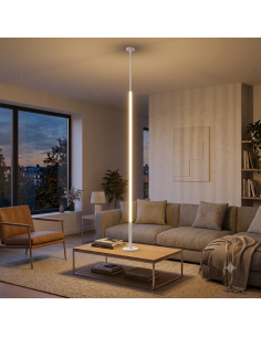 Lampadaire suspendu Diam. 8cm, 3000K, 2160LM, 36W Noir - Mantra - Vertical 2