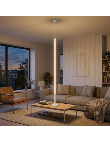 Lampadaire suspendu Diam. 8cm, 3000K, 2160LM, 36W Noir - Mantra - Vertical