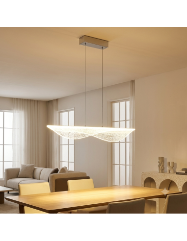 Grande Suspension LED 50W 3000K 3000Lm Blanc - Mantra - Bianca