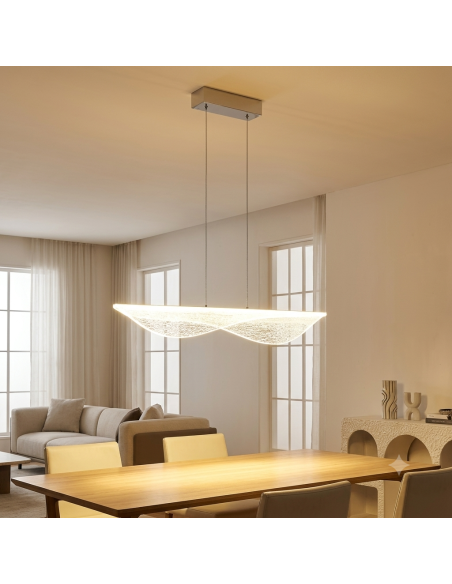 Grande Suspension LED 50W 3000K 3000Lm Blanc - Mantra - Bianca