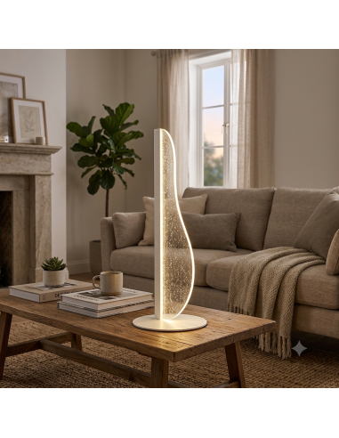 Lampe de table  3000K, 700 LM, 12W Acrylique Blanc - Mantra - Bianca