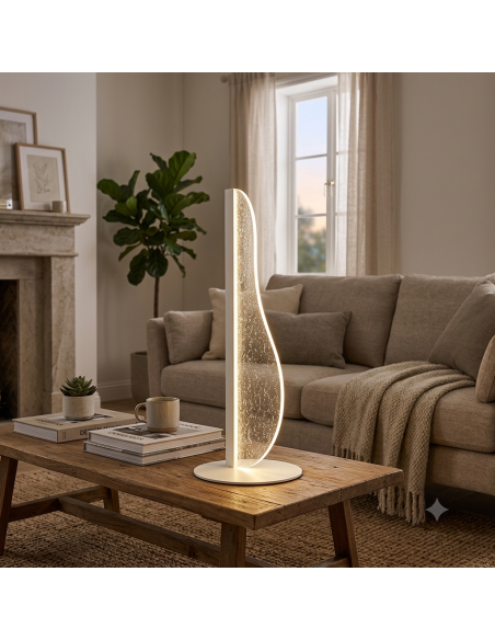 Lampe de table  3000K, 700 LM, 12W Acrylique Blanc - Mantra - Bianca