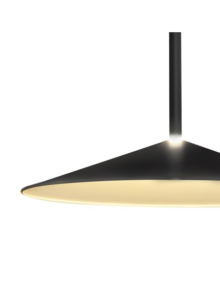 Grande suspension Led 16W 1200LM 3000K Noir - Mantra - Calice