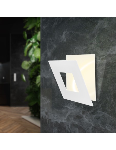 Applique Murale LED 12W 840 LM 3000K Aluminium Blanc - Mantra - Dalia