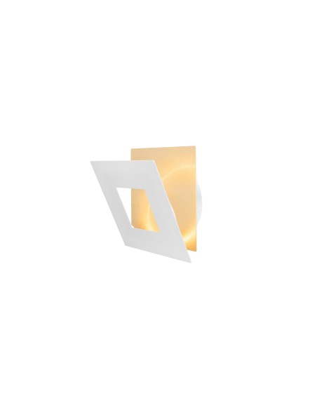 Applique Murale LED 12W 840 3000K Aluminium Or/Blanc - Mantra - Dalia