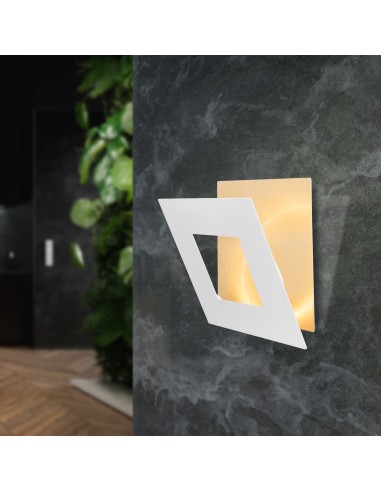 Applique Murale LED 18W 1260LM 3000K Aluminium Blanc/Or - Mantra - Dalia