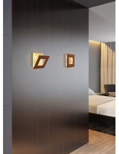 Applique Murale 18W 1260LM 3000K Aluminium Rouille/Or-Mantra - Dalia 2