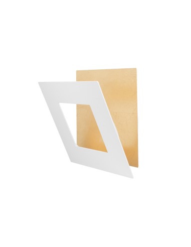 Applique Murale LED 24W 1680LM 3000K Aluminium Blanc/Or- Mantra - Dalia