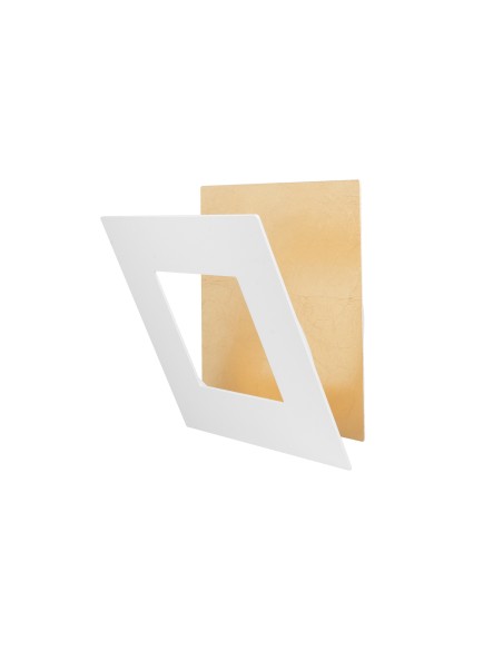 Applique Murale LED 24W 1680LM 3000K Aluminium Blanc/Or- Mantra - Dalia