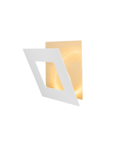 Applique Murale LED 24W 1680LM 3000K Aluminium Blanc/Or- Mantra - Dalia