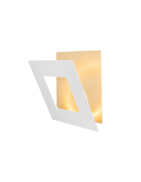 Applique Murale LED 24W 1680LM 3000K Aluminium Blanc/Or- Mantra - Dalia