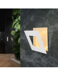 Applique Murale LED 24W 1680LM 3000K Aluminium Blanc/Or- Mantra - Dalia 2