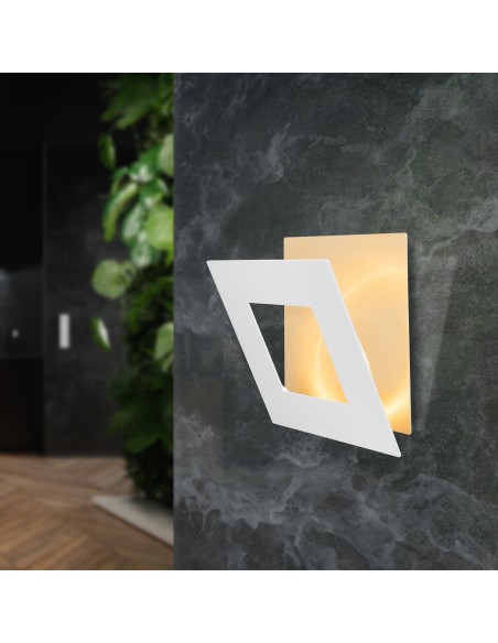 Applique Murale LED 24W 1680LM 3000K Aluminium Blanc/Or- Mantra - Dalia