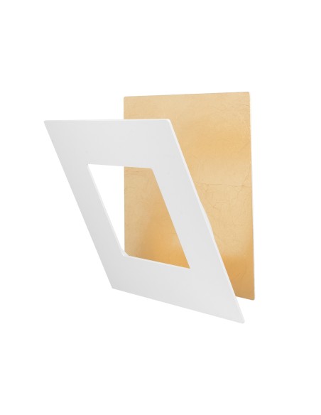 Applique Murale LED 40W 2800LM 3000K Aluminium Blanc/Or - Mantra- Dalia
