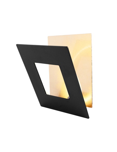 Applique Murale LED 40W 2800LM 3000K Aluminium Noir/Or- Mantra - Dalia