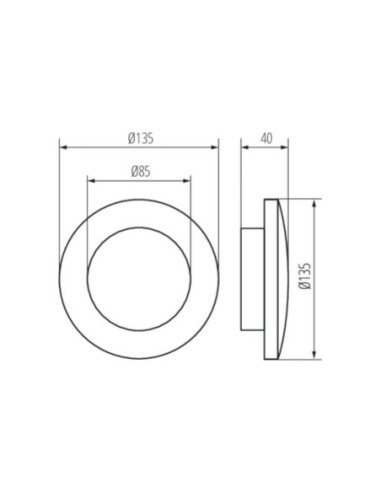 Applique extérieure  étanche rétro-éclairage - Kanlux - Forro Leluminaireled.com