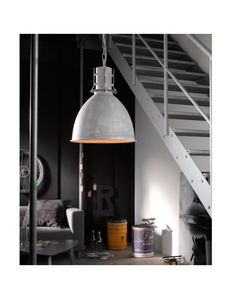 Suspension Led métal gris London Vintage - Fischer & Honsel Leluminaireled.com