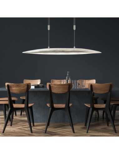 Suspension Led métal et verre Colmar 140 - Fischer & Honsel Leluminaireled.com