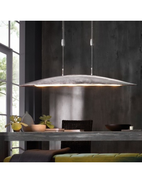 Suspension Led métal et verre Colmar 140 - Fischer & Honsel Leluminaireled.com