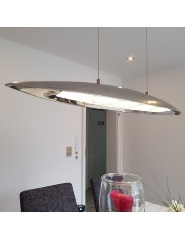 Suspension Led métal et verre Colmar 140 - Fischer & Honsel Leluminaireled.com