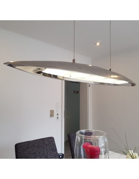 Suspension Led métal et verre Colmar 140 - Fischer & Honsel Leluminaireled.com